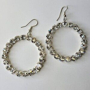 Round Crystal Earrings Dazzling Crystal Earrings
